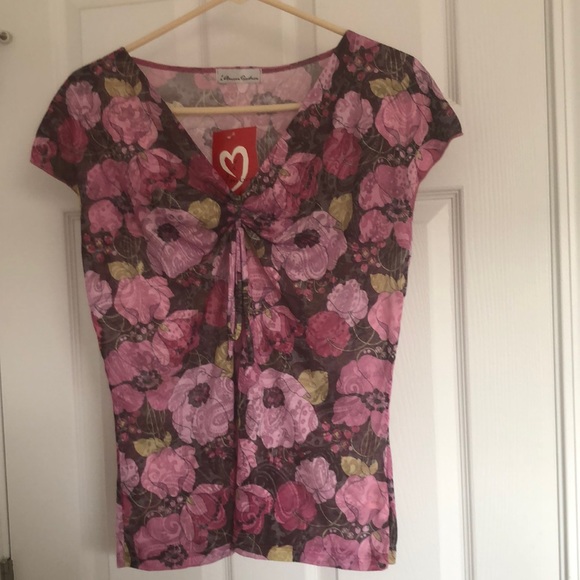 L Amore Couture Blouse in lovely floral design. Size L Cotton blend - Picture 3 of 11